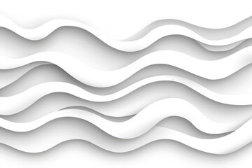 Modern Minimalist Art: White 3D Abstract Background Wallpaper Design Texture Illustration