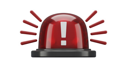Isolated Danger Alarm with a Lighting Flash Sign: Signifying Alertness, Security Measure and Protection in Emergencies