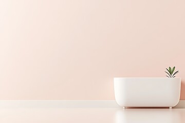 Empty Modern Minimalist Room Design