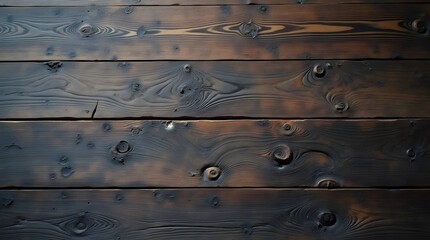 Naklejka premium Dark Rustic Wooden Planks with Deep Grain and Unique Patterns