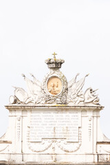 Seteaiş Palace - an elegant and intricately sculpted historical monument featuring a crowned...