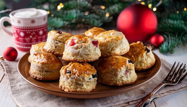 christmas scone cakes