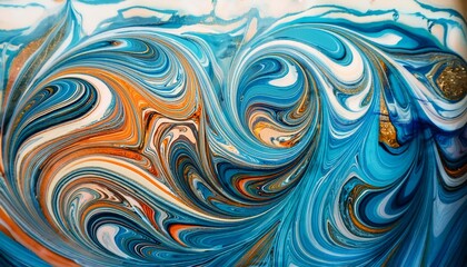 beautiful abstract ebru drawing technique turkish style of painting ebru on water with acrylic paints twists the waves a stylish combination of natural luxury