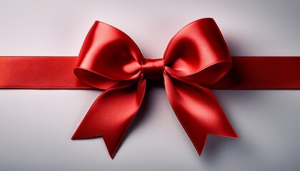 Fototapeta premium red bow and ribbon