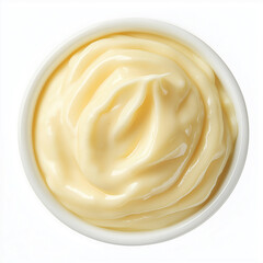 mayonnaise, Isolated on white Background.