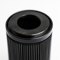 High-quality oil filter with black rubber seal showcasing precision engineering and automotive performance for efficiency
