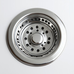 Sleek Round Metal Sink Drain Boasting Polished Finish and Contemporary Design for High-End Bathroom Fixtures