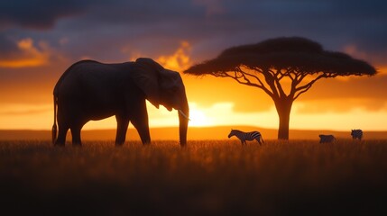 Fototapeta premium African Sunset