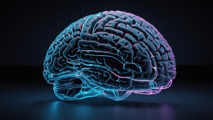 Concepto visual avanzado de inteligencia artificial mostrado como cerebro cibernético