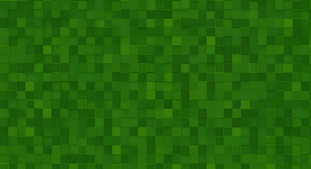 Fototapeta premium Green Square Tile Mosaic Background Texture Pattern