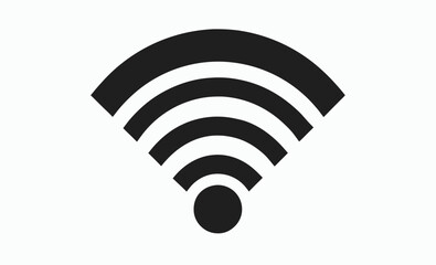 Offline Wi-Fi icon vector, Wi-Fi icon, Wi-Fi signal with a prohibition symbol, representing no internet connection, network restriction, or offline mode. 