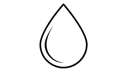 Fototapeta premium A Water Droplet with a Slight Shine