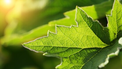 mullein leaf closeup selective focus