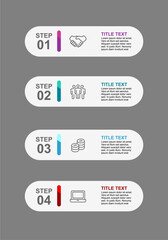 steps infographic flowchart design template