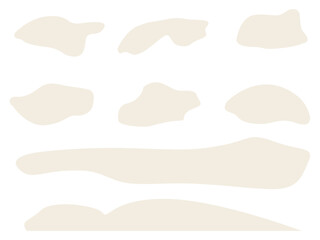 Abstract beige spots in pastel colors on white background
Vector spots background