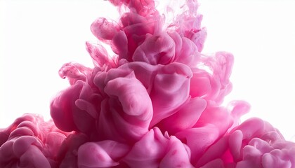 Fototapeta premium ink in water pink smoke texture background