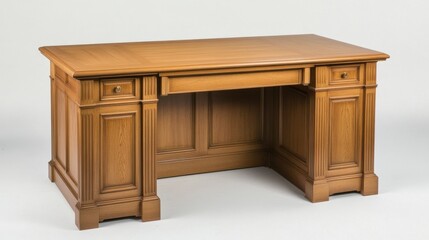 Compact executive desk with a professional finish, ideal for hotels and school settings