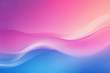 Blue and pink gradient background, soft curves, blurred edges, high resolution, wallpaper design, flat style, minimalist composition, light color scheme Generative AI