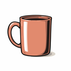 Cartoon illustration of a coffee mug