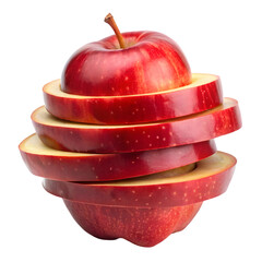 red apple in a bowl