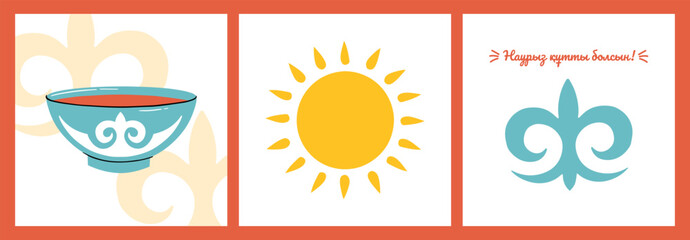 Kazakh set of posters 