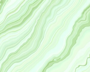 Flowing abstract design with pale green and white lines, creating a marbled texture and tranquil motion