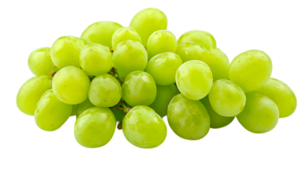Freshly picked green grapes arranged in a vibrant display, showcasing their natural beauty and enticing appeal, perfect for snacking and culinary creations