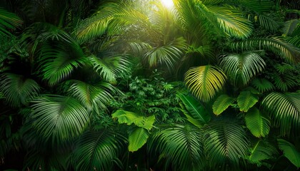 lush green jungle background