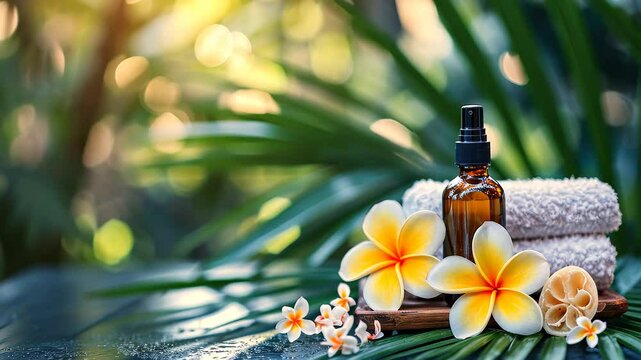 Serene spa ambiance with aromatherapy for rejuvenating beauty and wellness. Ai Generated