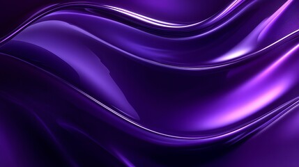 Abstract Purple Liquid Swirls Elegant Deep Rich Violet Fluid Dynamic Shiny Gradient Background Design Texture Wave Modern Digital Art Illustration    