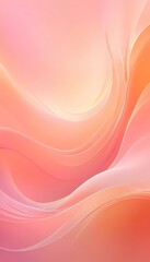 Soft waves of pink and orange blend harmoniously, evoking warmth and creativity. This abstract background invites viewers to immerse themselves in a dreamlike, artistic experience Generative AI