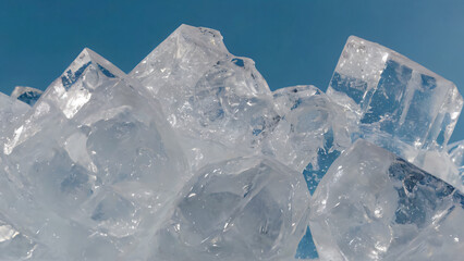 Obraz premium melting ice cubes