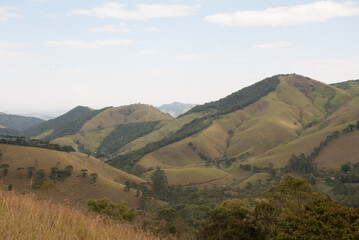 Panorama da Serra da Mantiqueira, Brasil