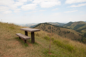 Panorama da Serra da Mantiqueira, Brasil