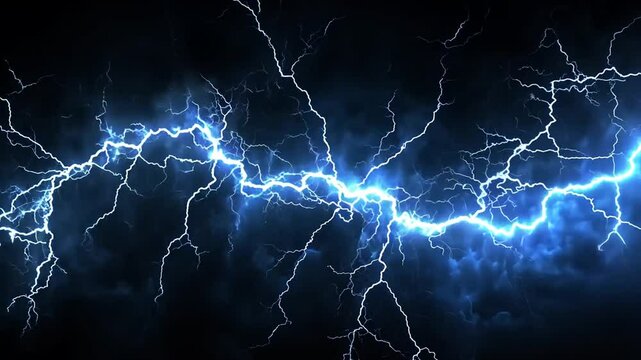 Electrifying Visuals: A Dynamic Lightning Strike Display Against a Dark Sky Backdrop