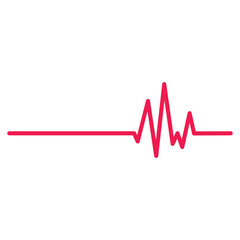 Heartbeat Line Art Illustration