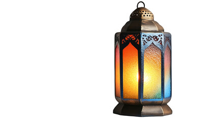 Eid Festival PNG file transparent background – Festive Eid lantern casting colorful light