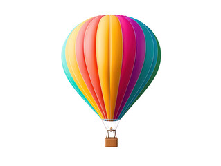 Naklejka premium Colorful hot air balloon adventure sky photography bright atmosphere aerial view joyful experience