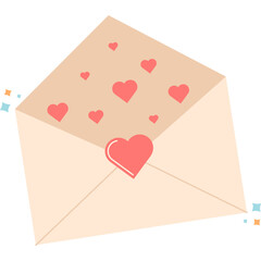 Wedding elements - illustration letter