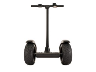 Electric scooter adventure urban park action shot dynamic environment low angle thrilling ride experience