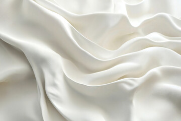 Fototapeta premium Clean White Textile Background with Ample Text Space