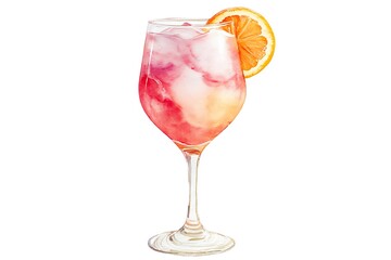 Pink Grapefruit Cocktail for Summer Drink.