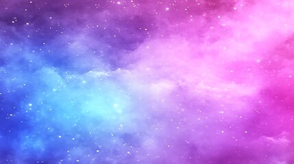 Fototapeta premium A colorful abstract depiction of a starry nebula in space