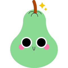 tropical - fruit - illustration - pear 