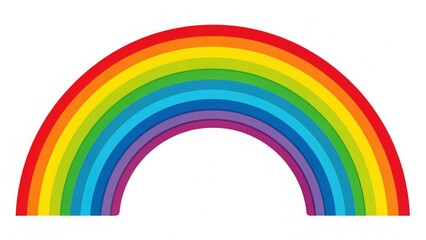 Rainbow Arch, Colorful Bokeh, Bright Nature Design Element, Sky, Rain, Simple Graphic