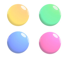 set of colorful buttons