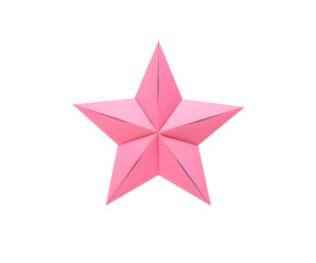 Obraz premium Pink star without background