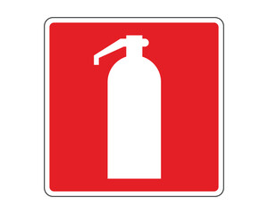 Fire Extinguisher Sign, Fire Protection Equipment Sign - High Quality Vector Stock Image