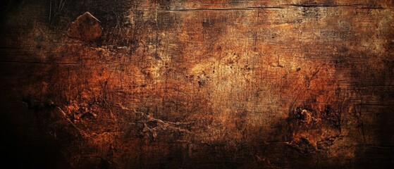 A detailed view of a wooden texture against a deep dark background.