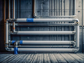 Installing PVC water pipes in a home wall